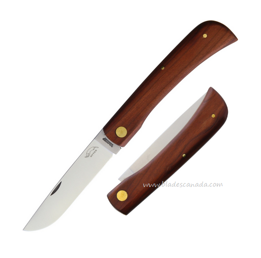 Otter-Messer Large Hippekniep Slipjoint Folding Knife, Carbon, Plumwood, 145PB