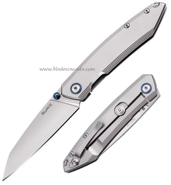 Ruike P831SF Framelock Wharncliffe Folding Knife, 14C28N Sandvik Steel