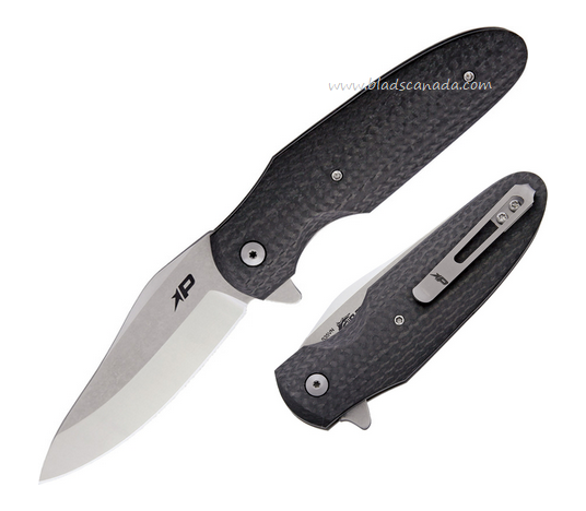 Patriot Bladewerx Jackson Flipper Folding Knife, S35VN, Carbon Fiber, PB960CF