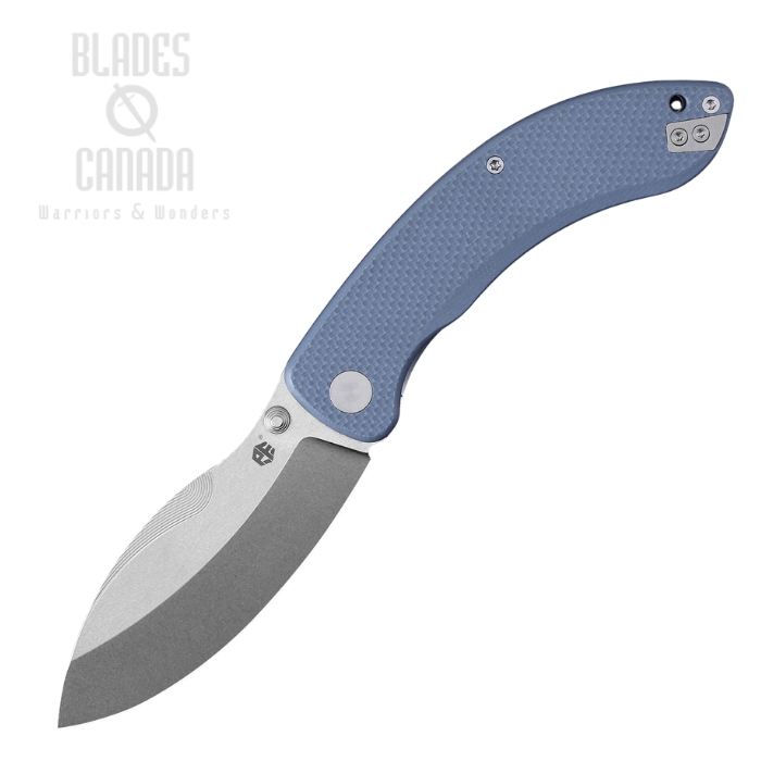 Petrified Fish Zonda Folding Knife, 14C28N Stonewash, G10 Gray Blue, PFB06GBW (image for) Petrified Fish Zonda Folding Knife, 14C28N Stonewash, G10 Gray Blue, PFB06GBW