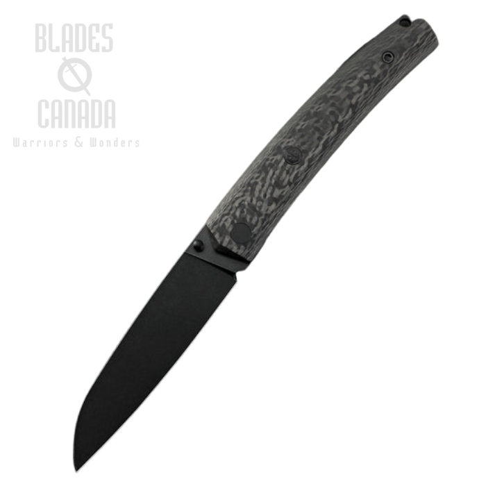 Petrified Fish Patte V2 Folding Knife, 14C28N Black SW, Carbon Fiber, PF719CDW