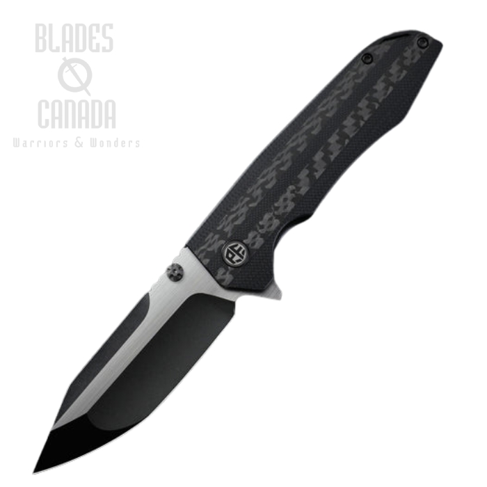 Petrified Fish Mocado Flipper Folding Knife, K110 Two-Tone, G10/Carbon Fiber, PFP08CDW