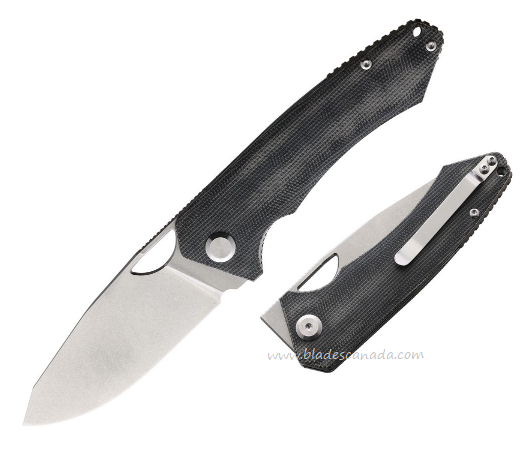 PMP Knives Spartan Folding Knife, N690 SW, Micarta Black, PMP014