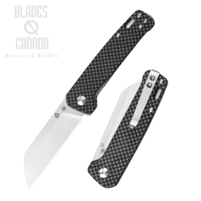 QSP Penguin Folding Knife, D2 Steel, G10 Black, QS130-E