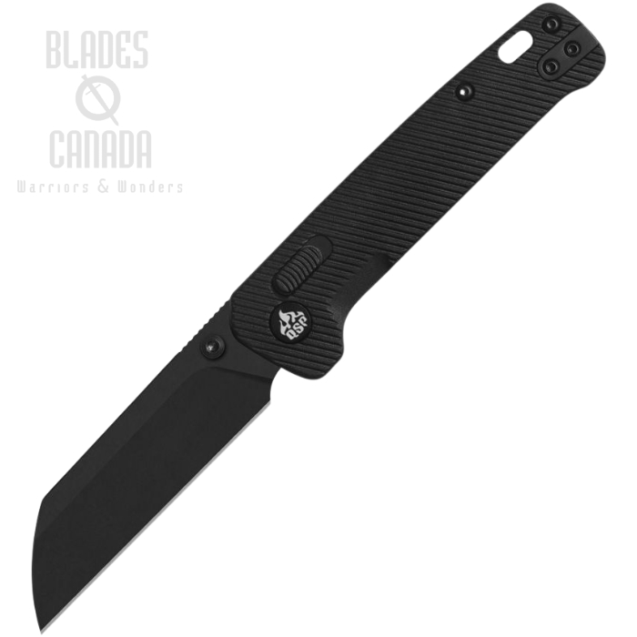 QSP Penguin Glyde Lock Folding Knife, 14C28N Black SW, FRN Black, QS130GL-A2