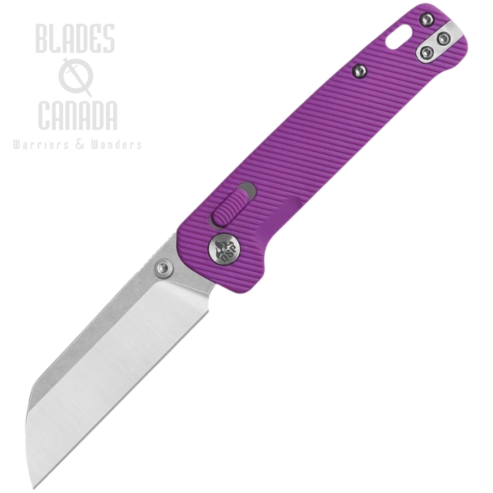 QSP Penguin Glyde Lock Folding Knife, 14C28N SW/Satin, FRN Purple, QS130GL-E1