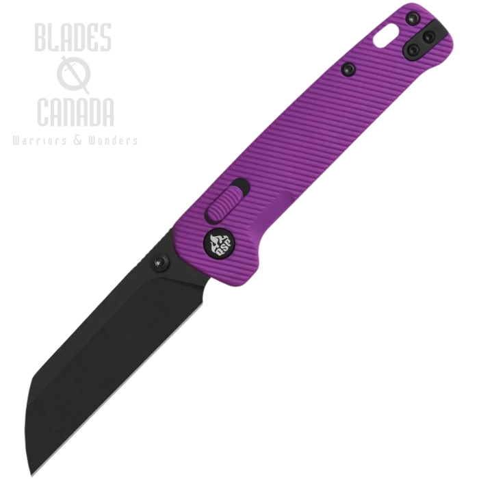 QSP Penguin Glyde Lock Folding Knife, 14C28N Black SW, FRN Purple, QS130GL-E2