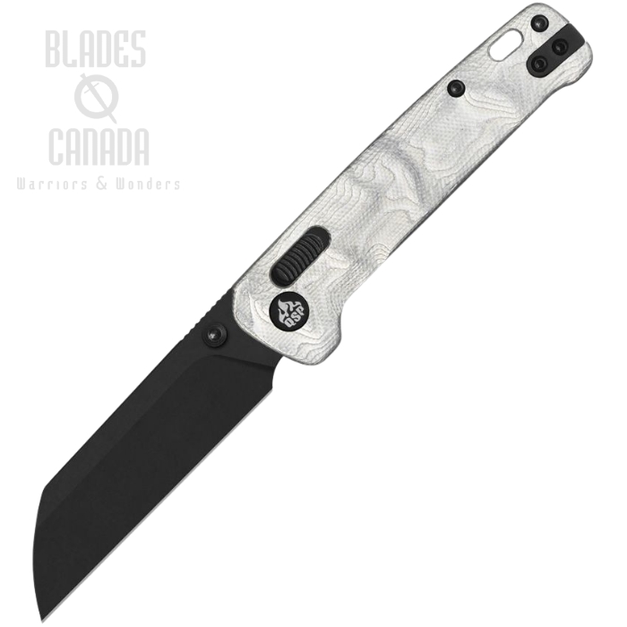 QSP Penguin Glyde Lock Folding Knife, 14C28N Black SW, G10 w/Aluminum Foil, QS130GL-G2