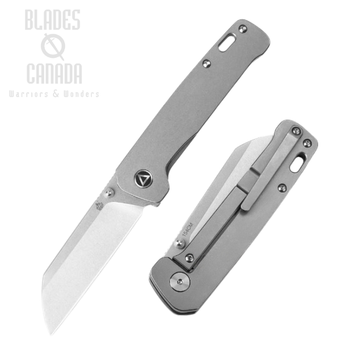 QSP Penguin Framelock Folding Knife, 154CM Steel, Titanium, QS130-Q