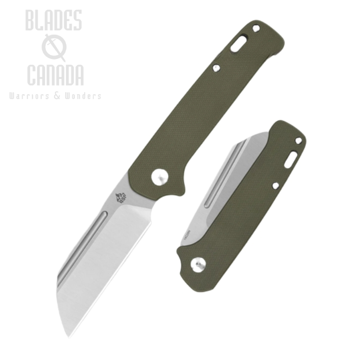 (image for) QSP Penguin Slipjoint Folding Knife, 14C28N Satin, G10 Green, QS130SJ-D