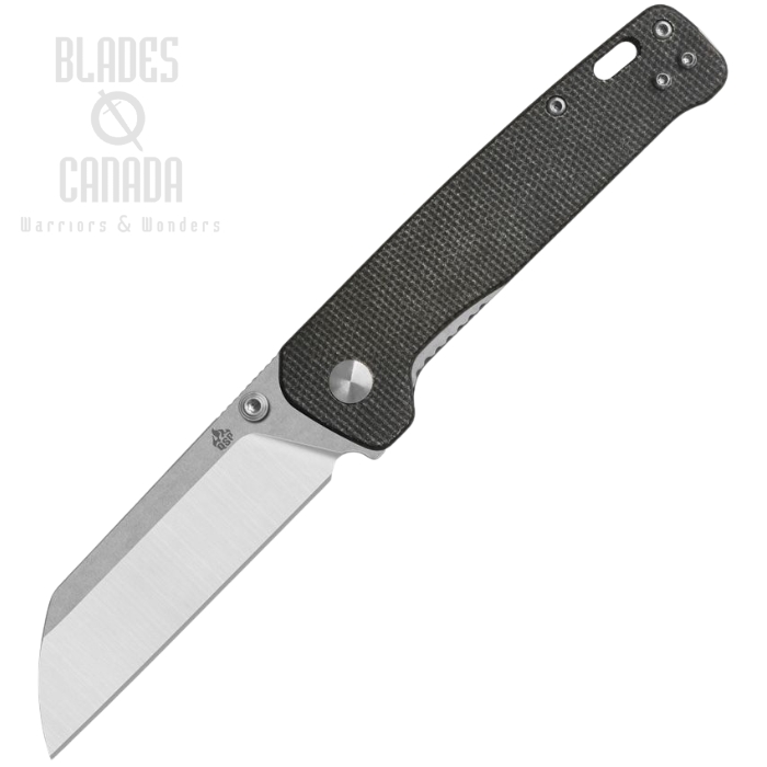 QSP Penguin V2 Folding Knife, D2 Stonewash, Micarta Dark Brown, QS130V2-A1