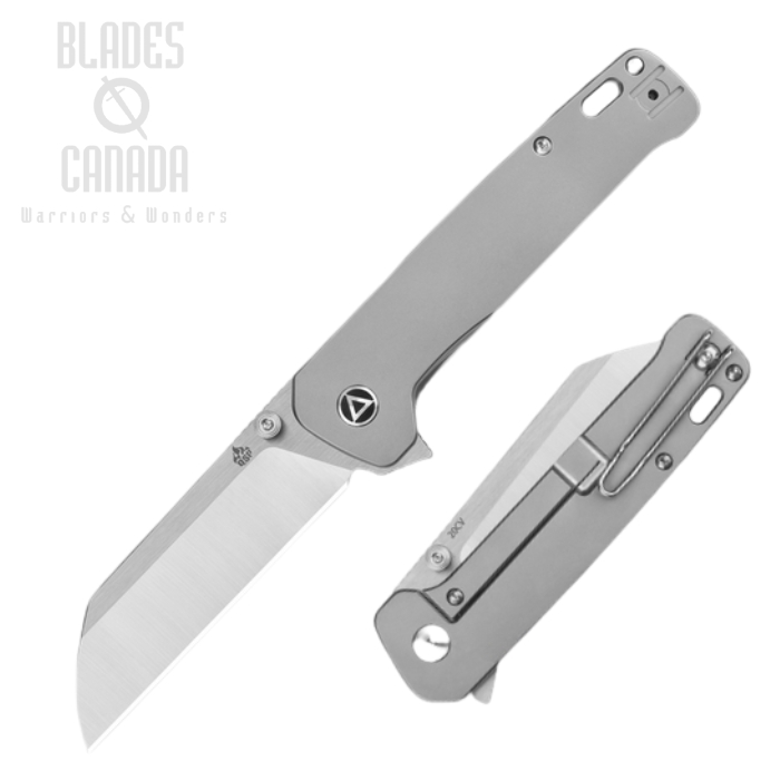(image for) QSP Penguin Plus Flipper Framelock Knife, 20CV Two-Tone, Titanium, 130XL-A