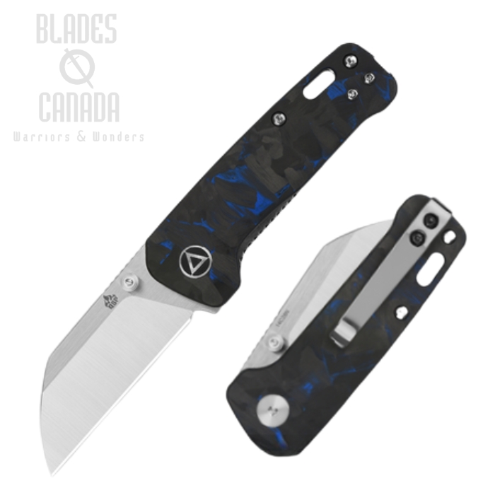 QSP Mini Penguin Folding Knife, 14C28N Two-Tone, G10/Carbon Fiber Overlay, 130XS-D1