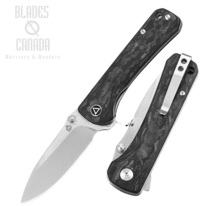 (image for) QSP Hawk Flipper Folding Knife, S35VN, Carbon Fiber, QS131-F