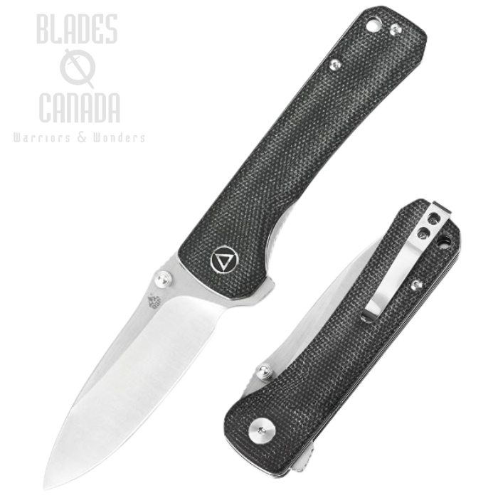 (image for) QSP Hawk Flipper Folding Knife, 14C28N Two-Tone, Micarta, QS131-J