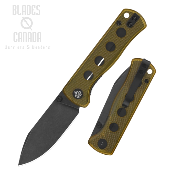 (image for) QSP Canary Folding Knife, 14C28N Black, Ultem Handle, QS150-J2
