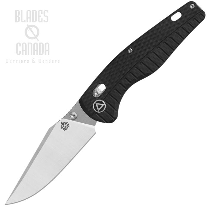 QSP Reptile Glyde Lock Folding Knife, 14C28N SW, G10 Black, QS165-C1