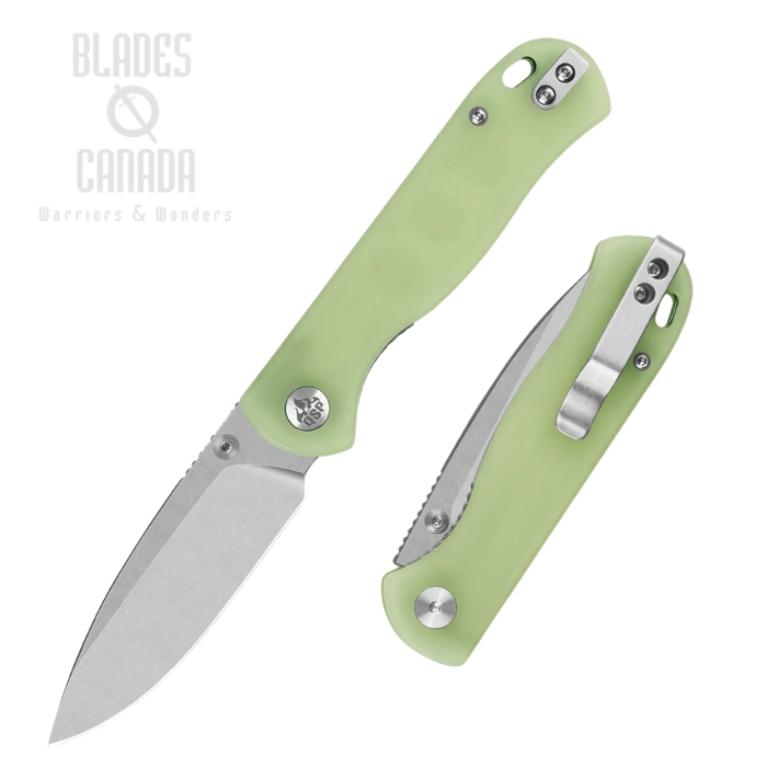 (image for) QSP Ferret Folding Knife, Nitro-V Stonewash, Resin Glow In The Dark, QS170-C1
