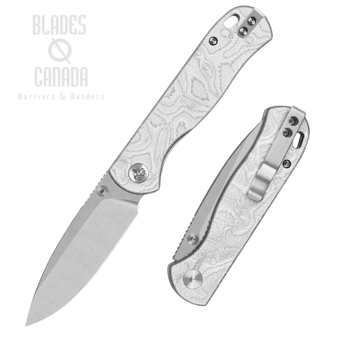 (image for) QSP Ferret Folding Knife, Nitro-V Stonewash, G10/Aluminum Foil, QS170-D1