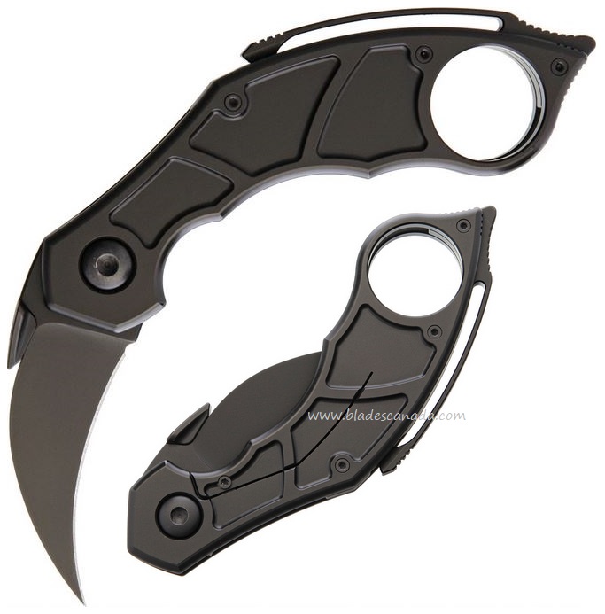 Quartermaster Murtaugh Karambit Folding Knife, CPM S35VN Hawkbill, Titanium, QTRQSE14LT