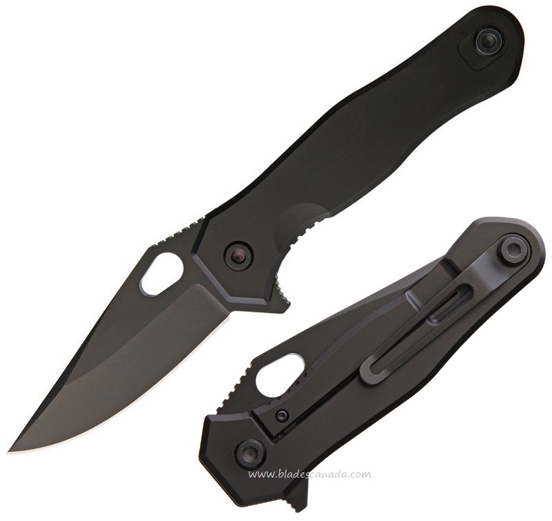 Quartermaster Mr Roper Flipper Framelock Knife, 154CM, Titanium Limo Tint, QTRQSE5ZLT