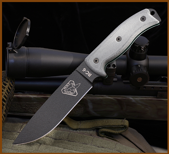 ESEE 6S-KO Fixed Blade Knife, 1095 Carbon, Micarta, [KNIFE ONLY NO SHEATH], 6S-KO