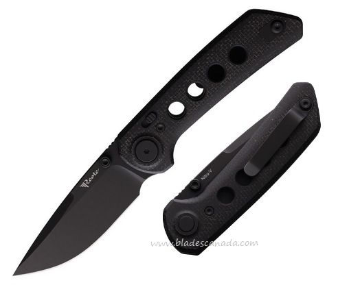 Reate PL-XT Folding Knife, Nitro-V Black, Micarta Black/G10, REA129
