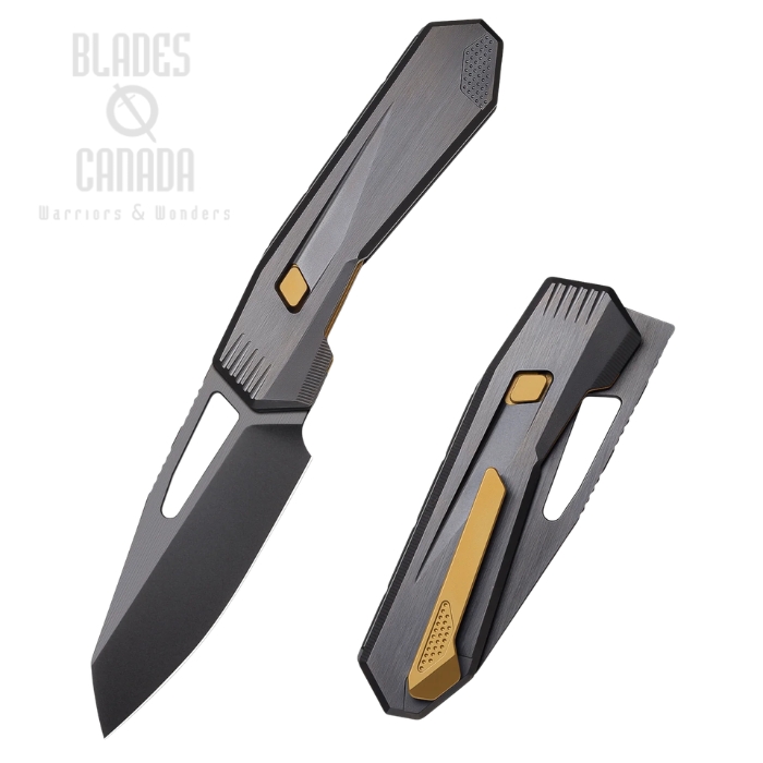 Remette RT-Agile Front Flipper Folding Knife, M390 Black, Titanium Black, RTCZ-B (image for) Remette RT-Agile Front Flipper Folding Knife, M390 Black, Titanium Black, RTCZ-B
