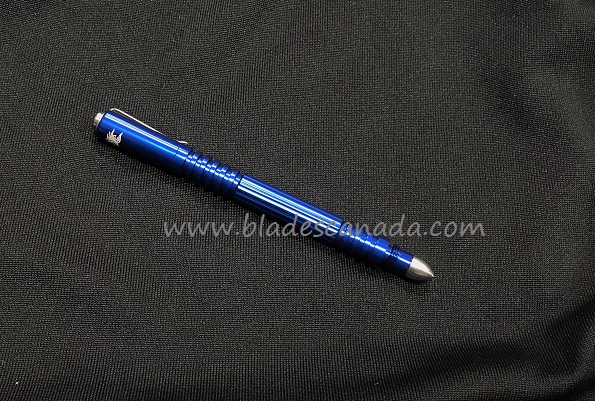 Hinderer Investigator Pen Anodized Aluminum Blue