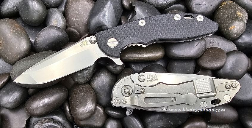 Hinderer XM-18 3.0 Spanto Tri-Way Stonewash - Black G10