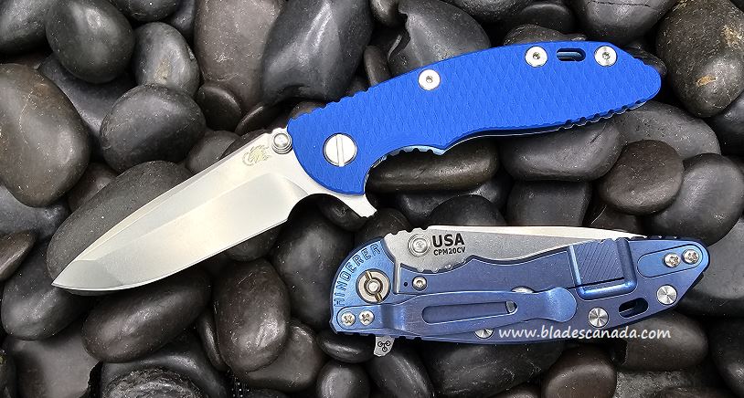 Hinderer XM-18 3.0 Spanto Tri-Way Stonewash Blue - Blue G10