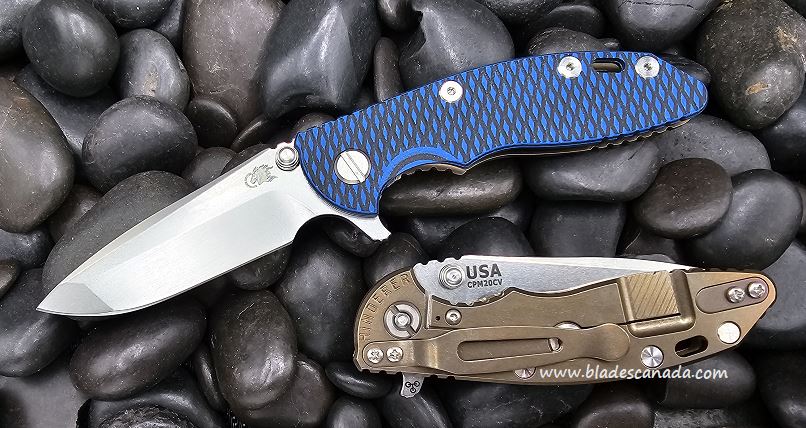 Hinderer XM-18 3.0 Spanto Tri-Way Stonewash Bronze - Blue and Black G10