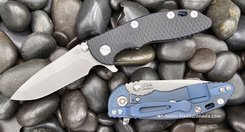 Hinderer XM-18 3.0 Spanto Tri-Way Battle Blue - Black G10