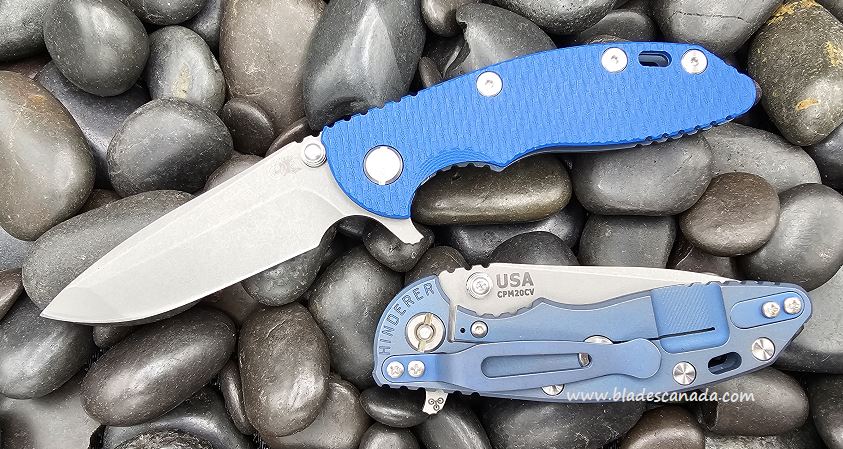 Hinderer XM-18 3.0 Spanto Tri-Way Battle Blue - Blue G10