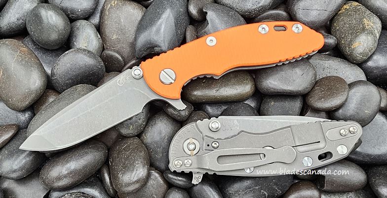 Hinderer XM-18 3.0 Spanto Tri-Way Working Finish - Orange G10