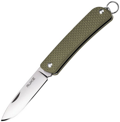Ruike S11 Compact Slipjoint Folding Knife, 12C27 Satin, G10 Green, RKES11G