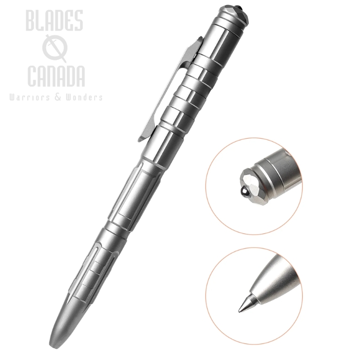 (image for) Remette Tactical Pen, Titanium Grey, Glass Breaker, RT-TP1A
