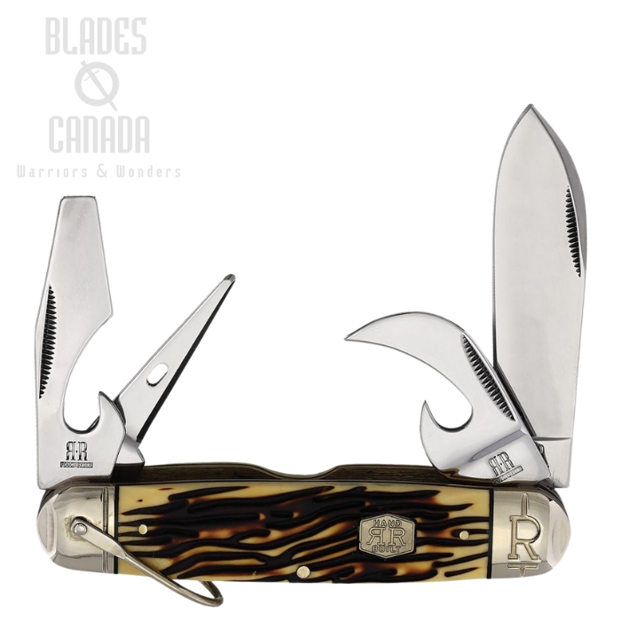 Rough Ryder Scout Slipjoint Folding Knife, Stainless, Imitation Stag Handle, RR2371 Rough Ryder Scout Slipjoint Folding Knife, Stainless, Imitation Stag Handle, RR2371