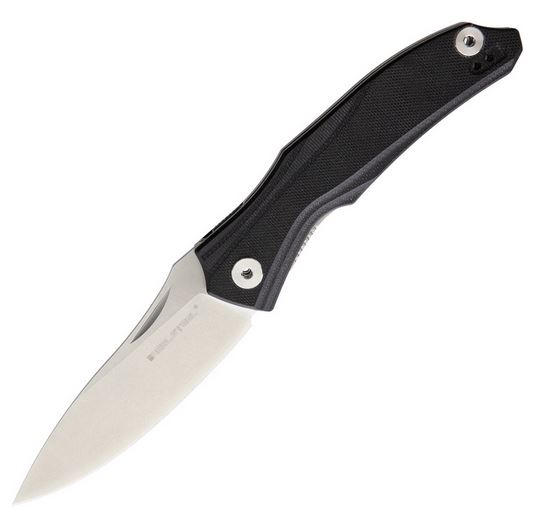 Real Steel Horus E802 Folding Knife, 14C28N, G10 Black, 7433