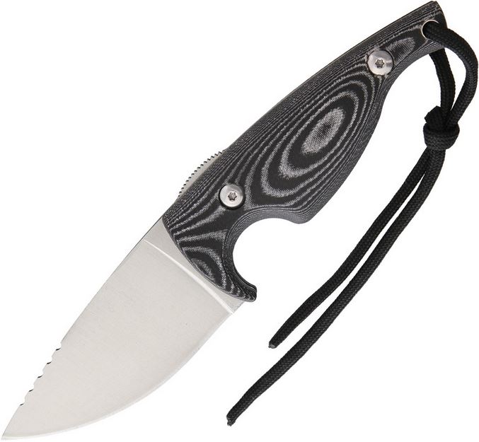 Renegade Tactical Pro-Skin Skinner Knife, Micarta Handle, Leather Sheath, RT170