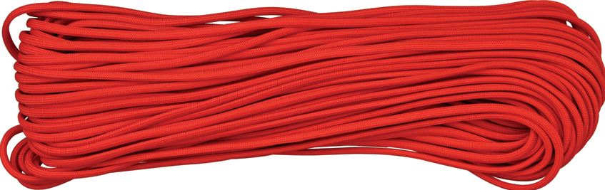 550 Paracord, 100Ft. - Red - Click Image to Close