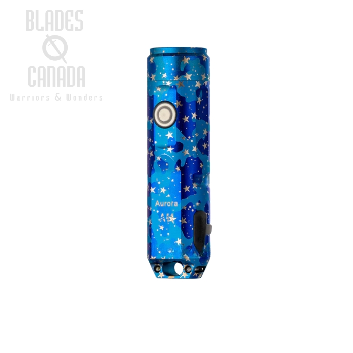 (image for) RovyVon Aurora A11 Blue Sky Keychain Flashlight, Titanium - 650 Lumens