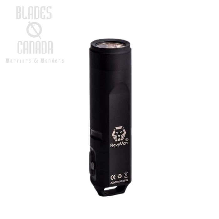(image for) RovyVon A2X Black Stainless Keychain Flashlight-650 Lumens