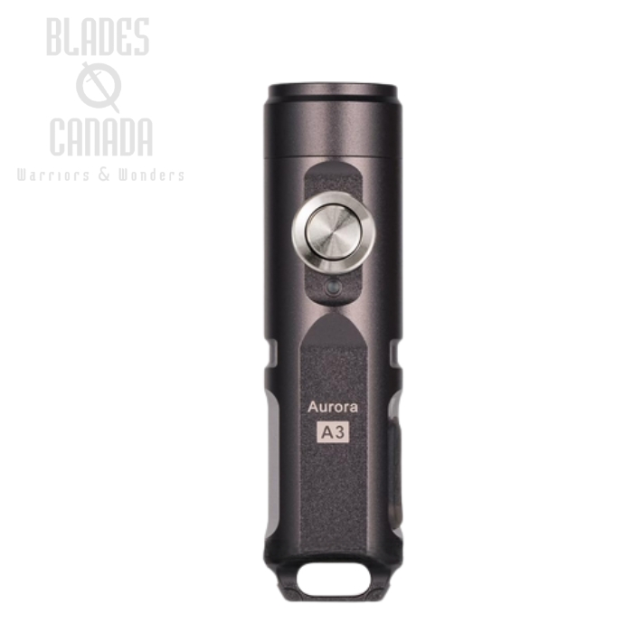 (image for) Rovyvon Aurora A3 Gen 4 Keychain Flashlight, Aluminum Gunmetal, 650 Lumens