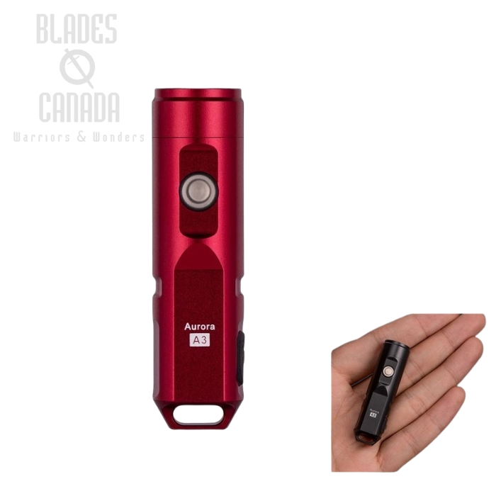 (image for) RovyVon A3X Red Aluminum Flashlight Neutral White-450 Lumens