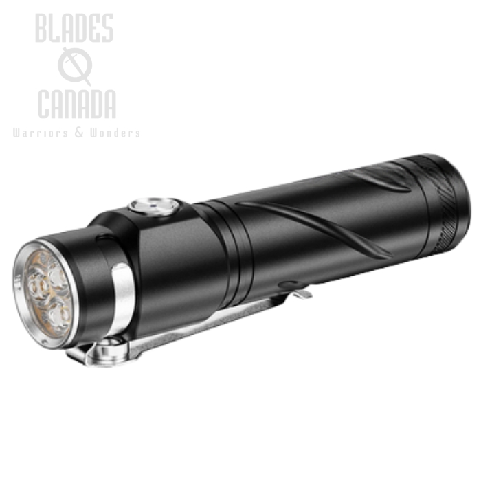 (image for) Rovyvon S3 Pro Triple LED Flashlight, Aluminum Black, High CRI, 1500 Lumens