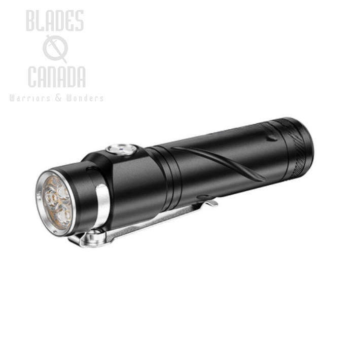 (image for) Rovyvon S3 Pro Triple LED Flashlight, Aluminum Black, High CRI, 1500 Lumens