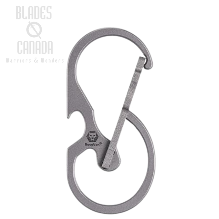 (image for) RovyVon U8 Titanium Quick-Release Keychain Carabiner w/ Bottle Opener