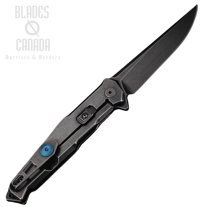 (image for) Ruike P108-SB Flipper Framelock Knife, 14C28N Black SW, Stainless Black, P108SB