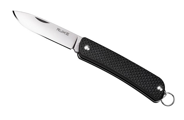 Ruike S11 Keychain Folding Knife/Tool, 12C27 Sandvik, G10 Black - Click Image to Close